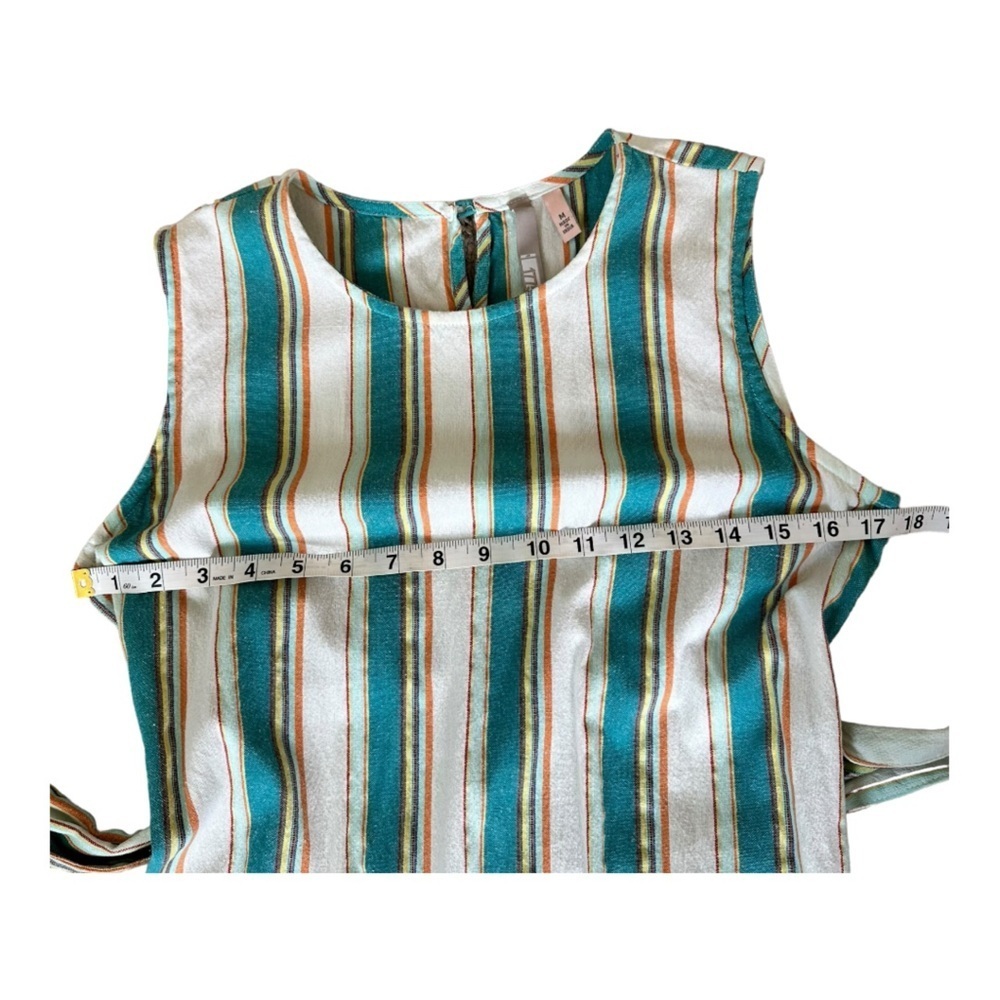 Boho Multicolor Stripe Sleeveless Summer Maxi Dress Medium 🔥 - Picture 5 of 12